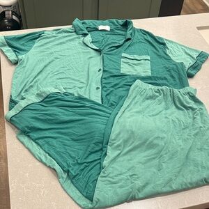 Women's Green Pajama Set